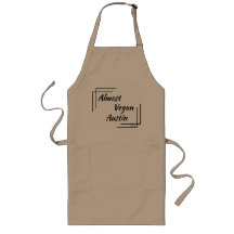 Personalized Almost Vegan Apron with Basic Design