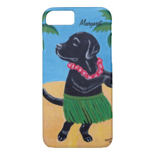 Personalized Aloha Black Labrador iPhone7 Case