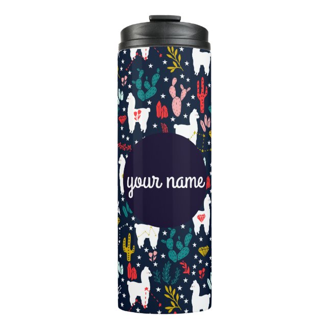 Personalized Alpaca Thermal Tumbler (Front)
