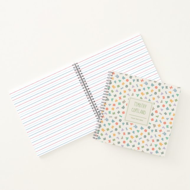 Personalized Alphabet ABC Name Notebook (Inside)