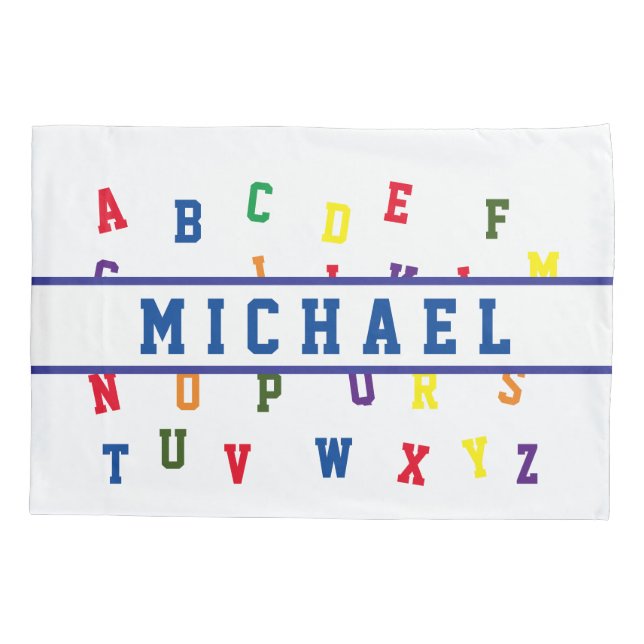 Personalized Alphabet Pillowcase (Back)
