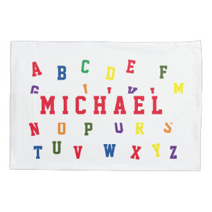 Personalized Alphabet Pillowcase