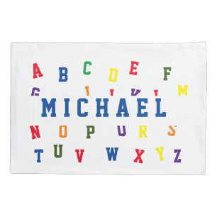 Personalized Alphabet Pillowcase