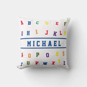 Personalized Alphabet Throw Pillow