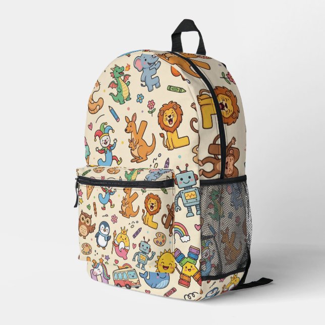 Personalized Alphaland Kids Explorer Backpack  (Back Corner Right)