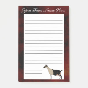 Personalized Alpine Dairy Goat Post-it Notes