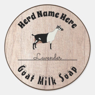 Personalized Alpine Goat Milk Soap Classic Round Sticker