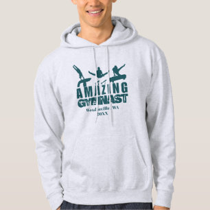 Personalized Amazing Gymnast Location Date Name Hoodie
