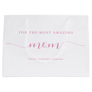 Personalized Amazing Mom Bundle Gift Set Large Gift Bag