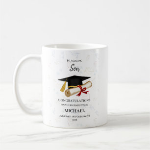 Personalized Amazing Son Graduation Coffee Mug