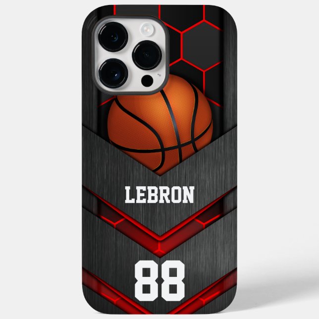Personalized American Basket ball Number & Name Case-Mate iPhone Case (Back)