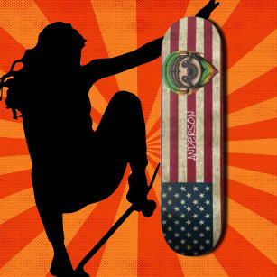Personalized American Cute Sloth  Skateboard