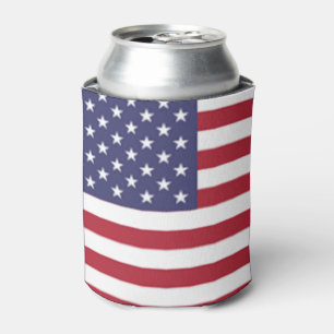 Personalized American Flag Can Cooler