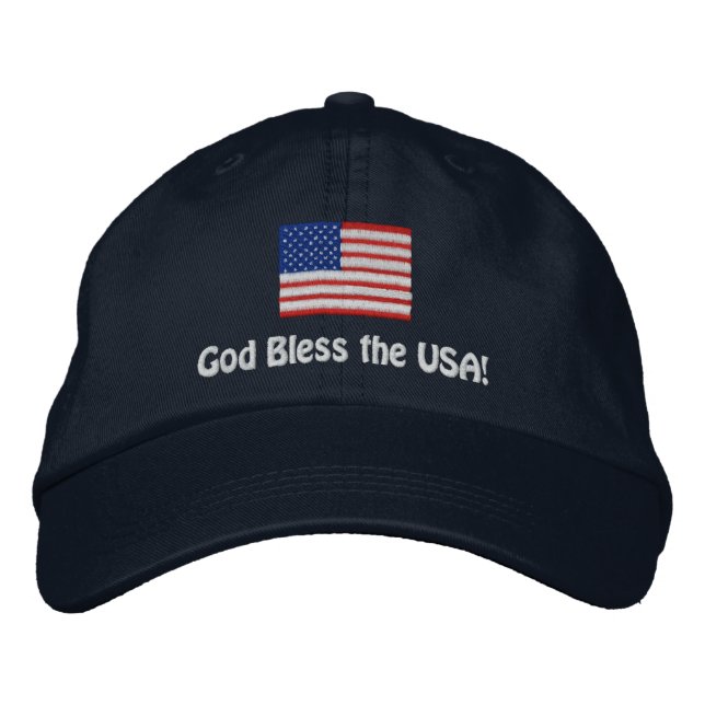 Personalized American Flag Hat (Front)