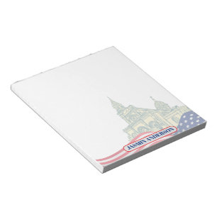 Personalized American Flag Patriotic USA  Notepad