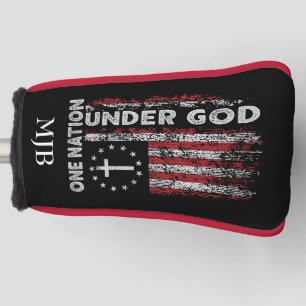 Personalized American Flag Putter Golf Head Cover