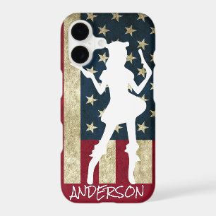 Personalized American Pirate Girl Case-Mate iPhone