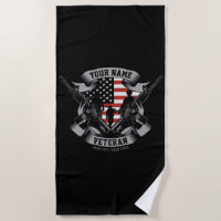 Personalized American Veteran Proud Vet USA Flag