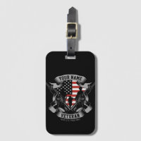 Personalized American Veteran Proud Vet USA Flag