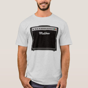 Personalized Amplifier Illustration for Musicians T-Shirt