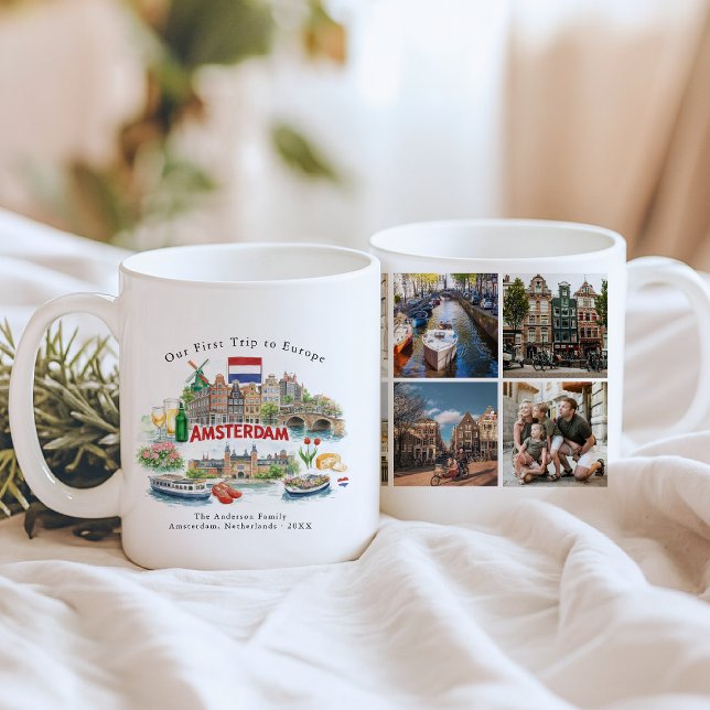 Personalized Amsterdam Travel Photo Mug (Creator Uploaded)