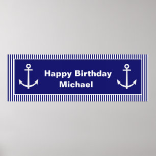 Personalized Anchor Banner Poster