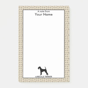 Personalized and Custom Colour Airedale Terrier Post-it Notes