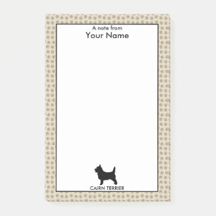 Personalized and Custom Colour Cairn Terrier Post-it Notes