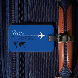 personalized-and-elegant BLUE aero travel Luggage Tag