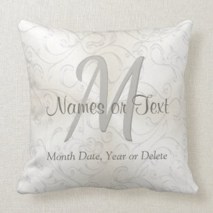 Personalized and Monogram Wedding Pillow