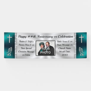 Personalized and Photo, CHURCH Anniversary Banner