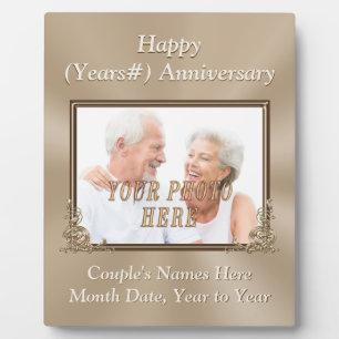 Personalized and Photo Wedding Anniversary Plaques
