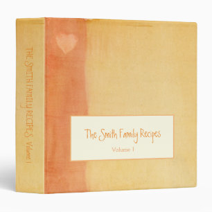 Personalized and Rustic Recipe Book Binder