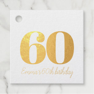 Personalized and sophisticated birthday favour tags
