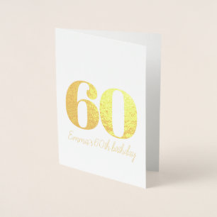 Personalized and sophisticated birthday foil card