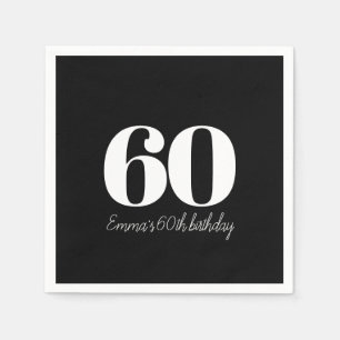 Personalized and sophisticated birthday napkin