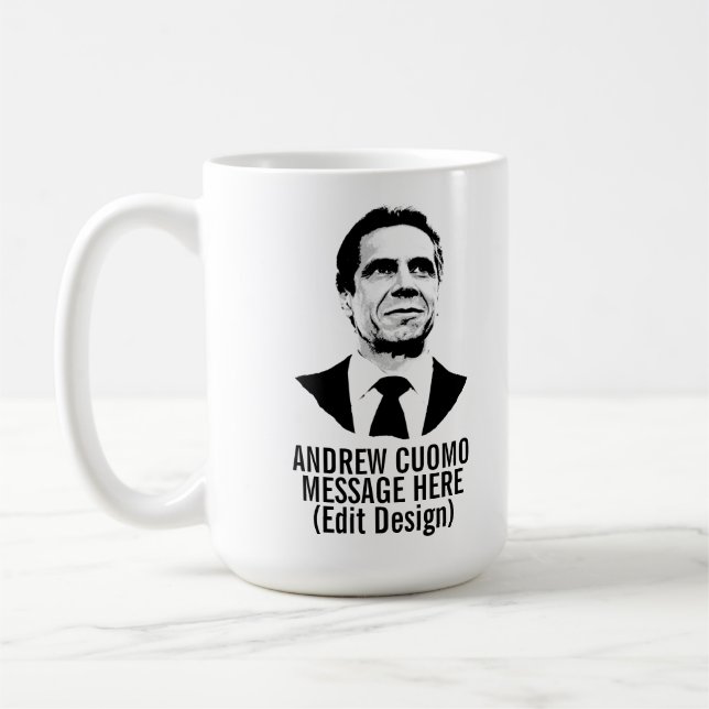 Personalized Andrew Cuomo Coffee Mug (Left)