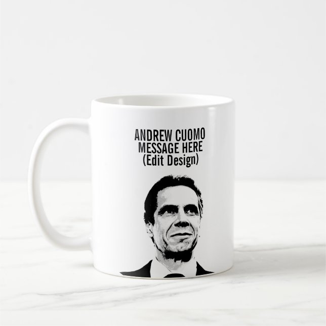 Personalized Andrew Cuomo Coffee Mug (Left)