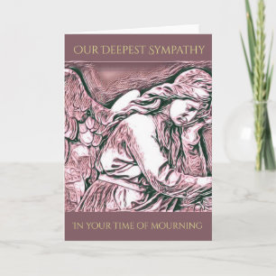 Personalized Angel Sympathy Card