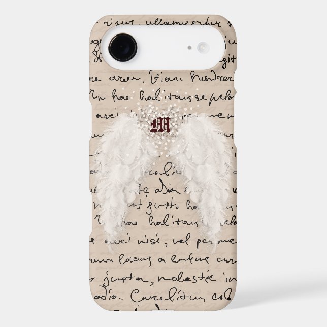 Personalized Angel Wing Phone Case (Back)