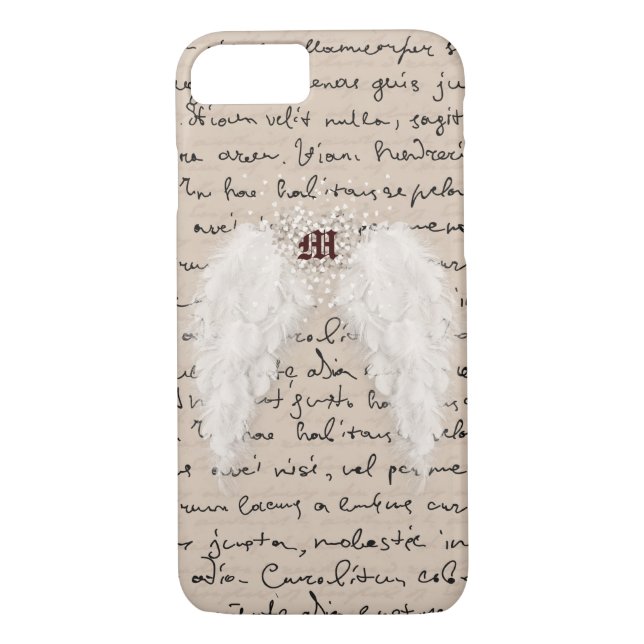 Personalized Angel Wing Phone Case (Back)