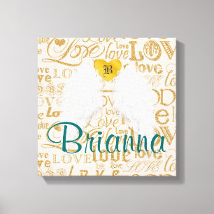 Personalized Angel Wings Canvas Print