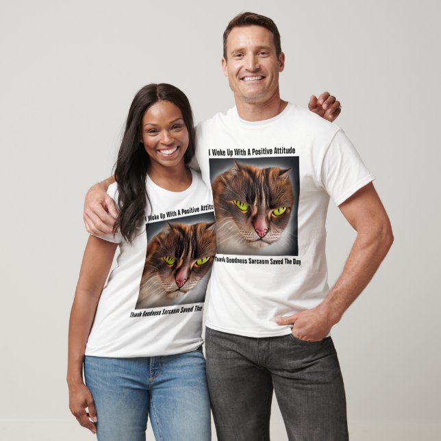 Personalized Angry Cat T-Shirt (Unisex)