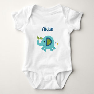 Personalized Animal Parade Elephant  baby Shirt
