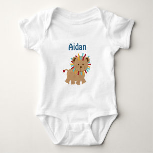 Personalized Animal Parade Lion Turtle baby Shirt