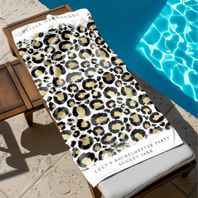 Personalized Animal Print Beach Towel (Creator Uploaded)