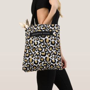 Personalized Animal Print Tote Bag