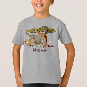 Personalized Animals of Africa T-Shirt