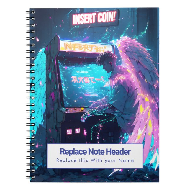 Personalized Anime Themed Notebook (Front)
