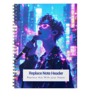 Personalized Anime Themed Notebook